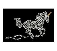 Transfert thermocollant clou et strass licorne 8,4x5,4 cm - ki-sign Multicolore - assort. G