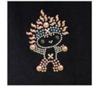 Transfert thermocollant clou et strass manga rose 9x6 cm - ki-sign Multicolore - assort. G