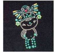 Transfert thermocollant clou et strass manga vert 10x6 cm - ki-sign Multicolore - assort. G