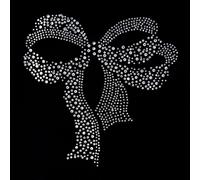 Transfert Thermocollant Clou Et Strass Noeud 18x20cm