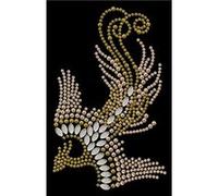 Transfert thermocollant clou et strass phoenix 13,7x8,5 cm - ki-sign Multicolore - assort. G