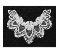 Transfert thermocollant dentelle col 7,5x9 cm - ki-sign Blanc G