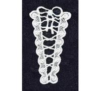 Transfert thermocollant dentelle - Lacet - 10x6cm - Ki-Sign G