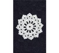 Transfert thermocollant dentelle rosace à8,5 cm - ki-sign Blanc G