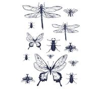 Transfert Thermocollant Insectes Et Papillons Noir A4 - Ki-Sign