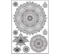 Transfert Thermocollant Mandala Noir A4