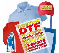 Transfert Thermocollant Personnalisé pour les cadeaux de famille | DTF Transfer Film Iron-on pour les t-shirts, les vêtements de bébé, les tabliers et plus | DIY facile avec une presse