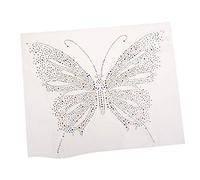 Transfert thermocollant, strass, motif papillon, multicolore, style 2