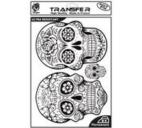Transfert thermocollant - Tête de mort noire - A4 - Ki-Sign G