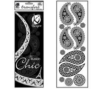 Transfert thermocollant velours - Cachemire - 10x30cm - Ki-Sign