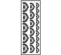 Transfert thermocollant velours - galon noir - 10x30cm - ki-sign Noir G