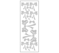 Transfert Thermocollant Velours Noeud Blanc 10x30cm