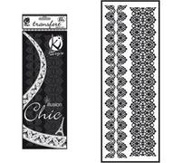 Transfert thermocollant velours - Ruban 2 noir - 10x30cm - Ki-Sign Noir G