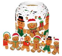 Transferts de frontières décoratives pour fêtes festives pour cloisons et portes, plan de Noël créatif, transferts de fenêtre recyclables