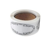 Transferts de papier flexible pour bouteilles, bouteilles, jouets, jetons ellipsoïdaux modifiables, 150 pièces par rouleau, matériaux d'écriture, transferts d'étiquetage