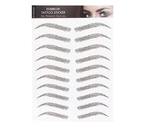 Transferts de Sourcils, Autocollant de Tatouage de Sourcils Autocollant de Transfert de Sourcils pour Femmes, Autocollants de Tatouage de Sourcils Imperméables Longue Durée Faux Tatouages(MARRON-08)