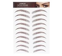 Transferts de Sourcils, Autocollant de Tatouage de Sourcils Autocollant de Transfert de Sourcils pour Femmes, Autocollants de Tatouage de Sourcils Imperméables Longue Durée Faux Tatouages(MARRON-09)