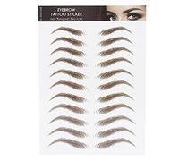 Transferts de Sourcils, Autocollant de Tatouage de Sourcils Autocollant de Transfert de Sourcils pour Femmes, Autocollants de Tatouage de Sourcils Imperméables Longue Durée Faux Tatouages(MARRON-10)
