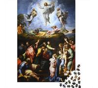 Transfiguration by Raphael Puzzle 1000 Pièces pour Adultes, 52x38cm/1000pcs, À Compléter en Plusieurs Sessions; Carton Blanc avec Peu De Poussière