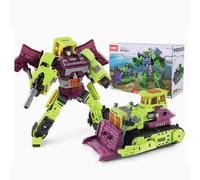 Transform Jouets, Garçons Ensemble Complet Version Élargie Grand King Kong Combinaison Vert Ingénierie Voiture 6-en-1 Voiture Robot Action Doll Modèle pour Enfants Noël Cadeau d'anniversaire-E