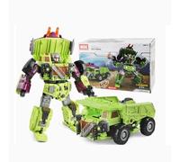 Transform Jouets, Garçons Ensemble Complet Version Élargie Grand King Kong Combinaison Vert Ingénierie Voiture 6-en-1 Voiture Robot Action Doll Modèle pour Enfants Noël Cadeau d'anniversaire-A
