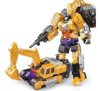 Transform Jouets, Movie Character Studio Series Version Agrandie Yellow Grand King Kong Combo Engineering Car 6 en 1 Robot Action Doll Modèle De Voiture pour Enfants-F