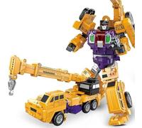 Transform Jouets, Movie Character Studio Series Version Agrandie Yellow Grand King Kong Combo Engineering Car 6 en 1 Robot Action Doll Modèle De Voiture pour Enfants-11