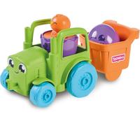 Transformable Tractor 2-In-1 Baby Toy Tractor Push Toy With Eggs,Educational Shape Sorter With Colors And Small Sounds For Baby Boys And Baby Girls,1-3 Years Old