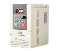 Transformateur 220V 380V Convertisseur de fréquence Entrée monophasée 220V Sortie triphasée 380V 2.2KW Variateur de fréquence CNC Modèle d'usine JLS-E-2S-2.2GB-4T (avec câble d'extension 2m)