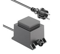 ledscom.de Transformateur/alimentation pour LED 40W pour système enfichable NEMO, fiche, 12V AC, noir, IP68