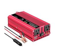 Transformateur Convertisseur Puissance Portable pour Voiture 1500 W/2000 W/2600 W DC12 V vers AC110 V Adaptateur Chargeur Prise Américaine Onduleur Convertisseur(1500W 12V-110V)