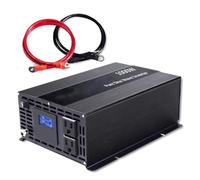 Transformateur Convertisseur Tension 1000 W 12 V/24 V/36 V/48 V CC vers 120 V/220 V/230 V/240 V CA avec Écran LCD Onduleur Solaire À Onde Sinusoïdale 2000 W(24V,110V,USA)