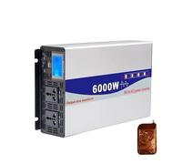 Transformateur Convertisseur Tension 12 V 220 V 6000 W DC 12 V vers AC 110 V Onduleur Solaire pour Voiture avec Convertisseur USB Onduleur Sinusoïdal Pur(12V,110V(60HZ),Universal)