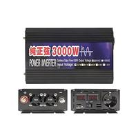 Transformateur Convertisseur Tension 50/60 Hz pour Voiture Solaire Onduleur À Onde Sinusoïdale LED 2000 W 3000 W 4000 W DC 12 V 24 V 48 V vers AC 220 V(48V,220V 50Hz,3000WEuropean Socket)