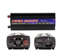 Transformateur Convertisseur Tension 50/60 Hz pour Voiture Solaire Onduleur À Onde Sinusoïdale LED 2000 W 3000 W 4000 W DC 12 V 24 V 48 V vers AC 220 V(24V,220V 60Hz,2000W European socke)