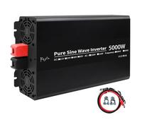 Transformateur Convertisseur Tension 5000W 6000W Double Prise UE DC12V 24V 48V vers AC 230V 220V Onduleur Solaire pour Voiture Onduleur À Onde Sinusoïdale Onduleur(5000W)
