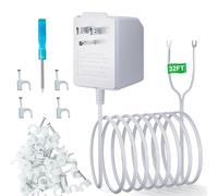 Transformateur d'alimentation 24 V pour sonnette vidéo Ring Video Doorbell, adaptateur de fil C, compatible avec les sonnettes vidéo Ring, Google Nest, WYZE, Eufy, Blink (avec outil de montage)