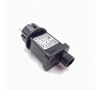 Transformateur d'alimentation 9W pour LED à 31V IP44 avec prise Shuko Adaptateur pilote ignifuge basse tension pour lumières et décorations de Noël avec mémoire et 8 jeux de lumière différents