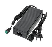 Transformateur d'alimentation enfichable 110/220V AC à 12V DC 120W 10A,Câble 1m et Connecteur Femelle. Installation Intérieure IP20,pour Bande LED,Néon ou Appareils Basse Tension