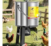 Transformateur d'alimentation pour volaille - Hachoir électrique multifonction pour aliments et légumes - Acier inoxydable - 1800 W - Avec 4 lames pour fermes et élevages