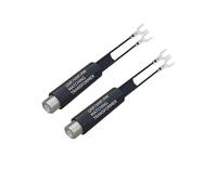 Transformateur d'antenne 75 Ohm vers 300, adaptateur UHF VHF FM, convertisseur F femelle for TV, radio, coaxial RF(Nickel 2PCS)