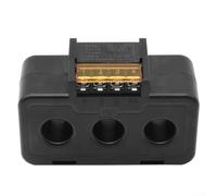 Transformateur de courant, transformateur de courant triphasé en cuivre intégré, classe de précision 0,5, ouverture de 18 mm, pur pour rail DIN (100)