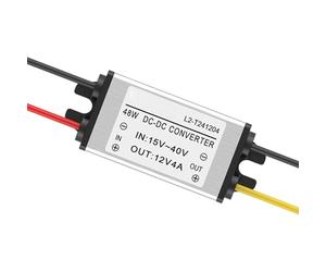 Transformateur de DC 24 V DC 12 V - 60 W réglable pour camion et camping-car | Régulateur de tension étanche IP68 pour l'électronique automobile | Accessoires de voiture et modules pour