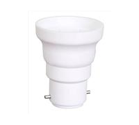 Transformateur de douille B22 vers E27 plastique blanc Max 60W, Tibelec blanc G