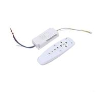 Transformateur de gradation de puissance 2,4 G pour pilote LED intelligent avec télécommande pour bandes LED de 24 W à 80 W, double sortie, luminosité réglable, température de couleur, boîtier en ABS