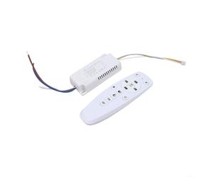 Transformateur de gradation de puissance 2,4 G pour pilote LED intelligent avec télécommande pour bandes LED de 24 W à 80 W, double sortie, luminosité réglable, température de couleur, boîtier en ABS
