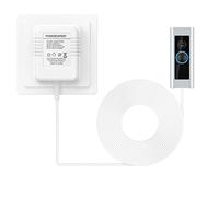 Transformateur de sonnette, 24V 500MA Adaptateur secteur câble transformateur Smart Home accessoires compatibles ring Door Bell Video doorbell 2 Pro (8m white)