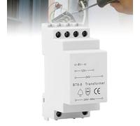 Transformateur de sonnette 8V 12V 24V pour sonnettes, transformateur pour carillon de sonnette 8VA, compatible avec rail DIN standard, blanc