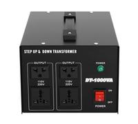 Transformateur de tension 220 V vers 110 V, 800 W 1 KVA, protection contre les surcharges, convertisseur, 4 prises de conversion, convient pour les appareils ménagers