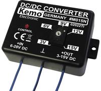 Transformateur de tension (kit monté) Kemo M015N Tension d'entrée (plage): 6 - 28 V/DC Tension de sortie (gamme): 3 - 15 V/DC